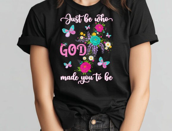 Christian Floral PNG for T-Shirt Designs