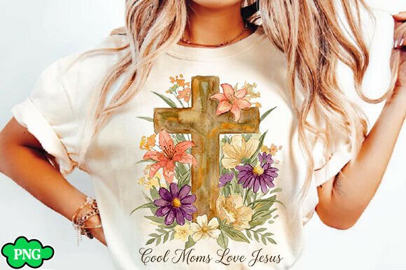 Christian Mama PNG: A T-Shirt Design with Heart