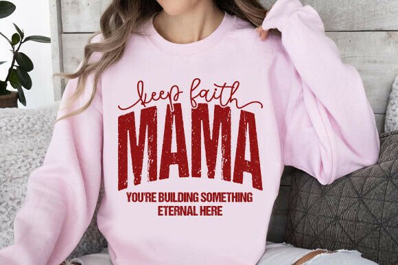 Faith Mama SVG PNG: Christian Quote T-Shirt Designs