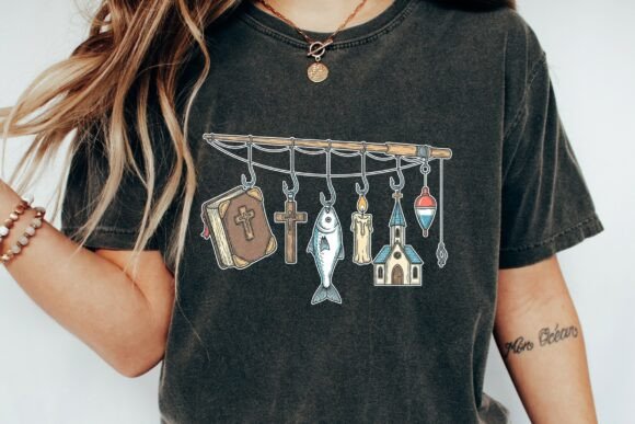 Hooked on Jesus T-Shirt Designs